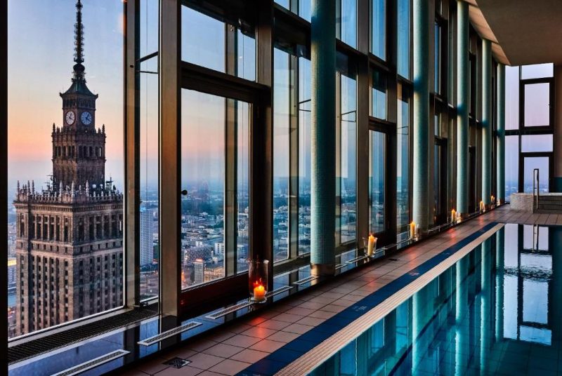 5* InterContinental Warsaw with spectacular pool on the 44th floor from ...
