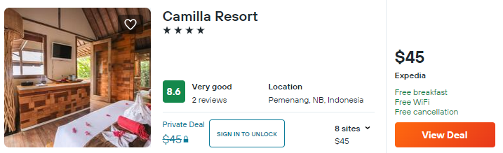 cheap hotels in the gili islands