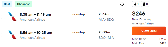 flights from Miami to the Dominican Republic