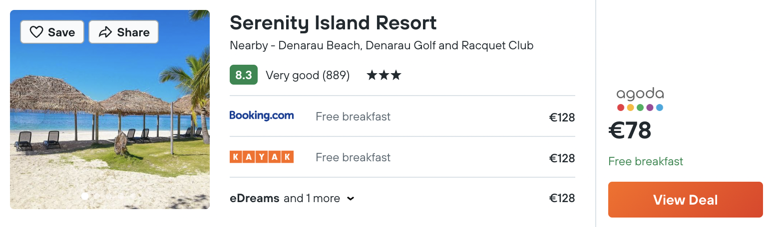 cheap hotel in Fiji