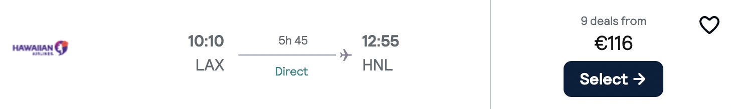 cheap flights to Hawaii