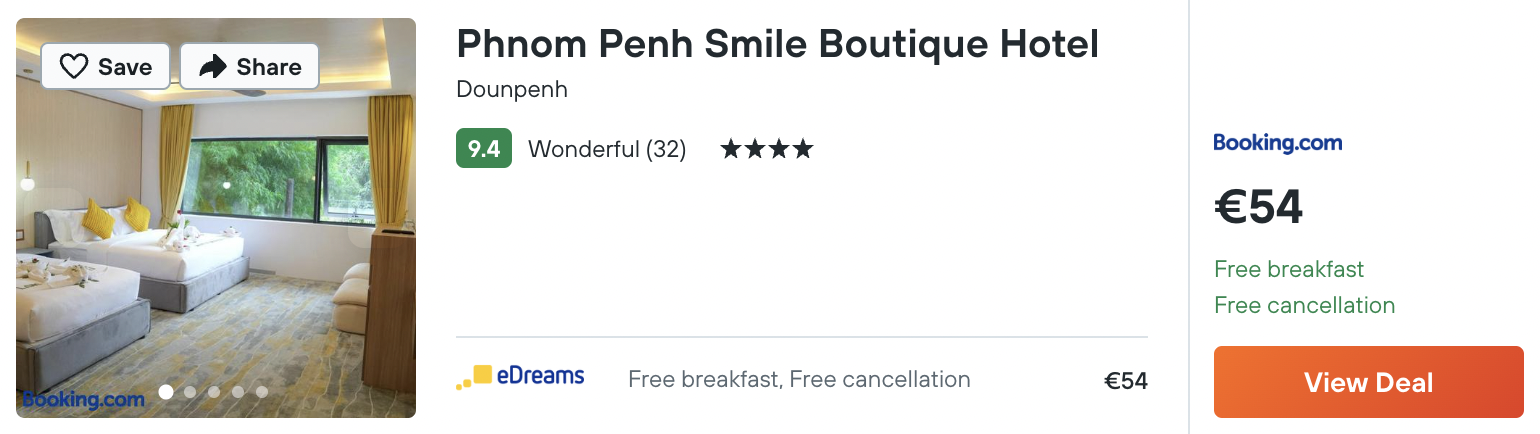 cheap hotel in Phnom Penh