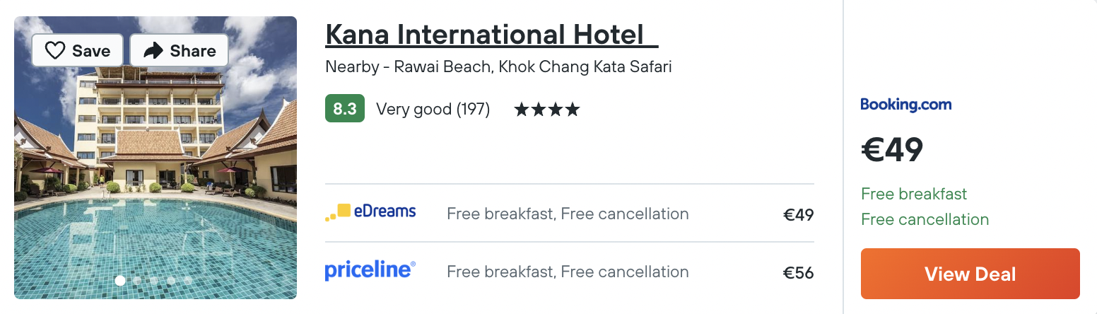 cheap hotel in Phuket